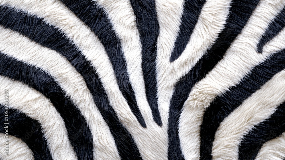 A stylized zebra print pattern with thick, bold stripes in black and white, creating a dramatic and eye-catching design A stylized zebra print pattern with thick, bold stripes in black and white, creating a dramatic and eye-catching design
