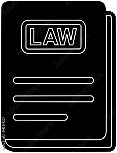 justice illustration book silhouette hammer logo law icon legal outline court judgment balance paper judge gavel lawyer scale verdict shape for vector graphic background