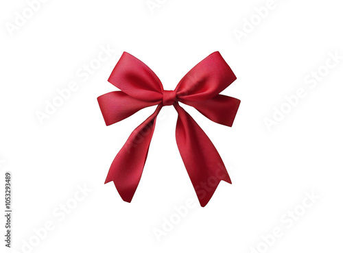 Realistic bow and ribbon for decorating gifts, surprises for holidays. Packing presents for birthday, new year and Christmas. Promotion and Discount objects on transparent background