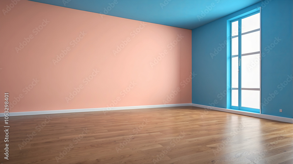 Fototapeta premium empty room with no furniture