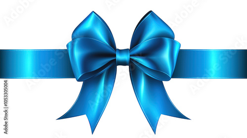 Realistic bow and ribbon for decorating gifts, surprises for holidays. Packing presents for birthday, new year and Christmas. Promotion and Discount objects on transparent background