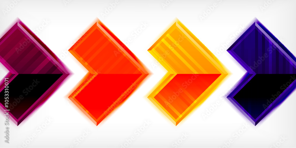 Arrow symbols created with 3d effects and line texture geometric abstract background Arrow symbols created with 3d effects and line texture geometric abstract background