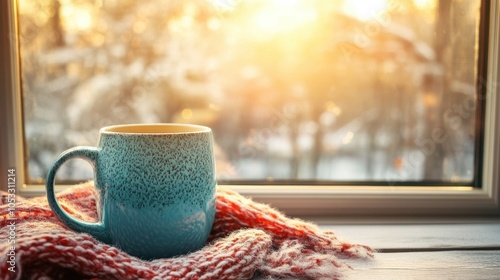 Peaceful Christmas Morning with Sunlight Streaming In