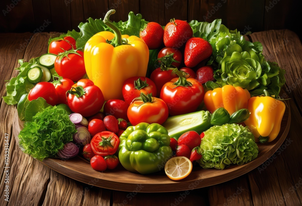 stunning display colorful plate arrangement featuring vibrant fresh ingredients bright colors eye catching presentation, appetizer, bowl, banquet stunning display colorful plate arrangement featuring vibrant fresh ingredients bright colors eye catching presentation, appetizer, bowl, banquet