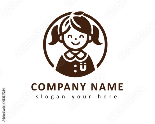 
A schoolchildren logo represents learning, growth, and creativity. 