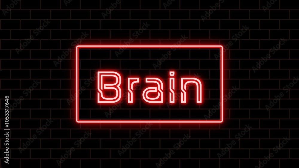 Brain のネオン文字 Brain のネオン文字