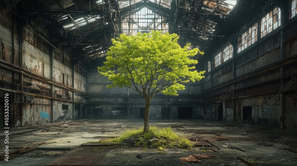 Life Sprouting in a Derelict Factory Life Sprouting in a Derelict Factory
