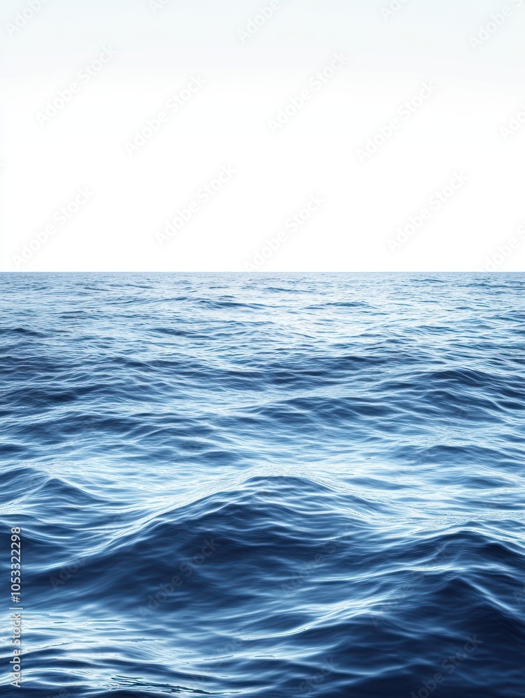 Calm ocean waves under a clear sky, evoking tranquility and serenity. Calm ocean waves under a clear sky, evoking tranquility and serenity.