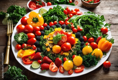 explore visual showcase colorful vibrant plant based meal compositions featuring fresh ingredients artistic arrangements, presentation, colors, plants