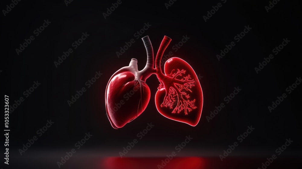 Exploring the intricacies of human anatomy a stunning 3d visualization of the heart and lungs Exploring the intricacies of human anatomy a stunning 3d visualization of the heart and lungs