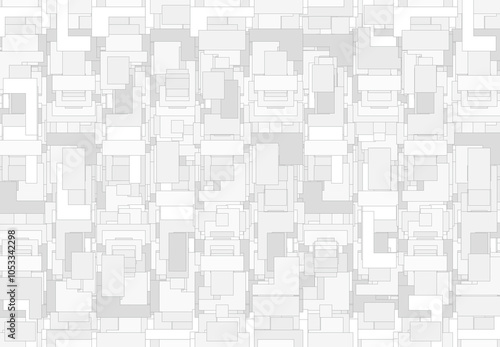 モノクロの幾何学模様のテクスチャ素材