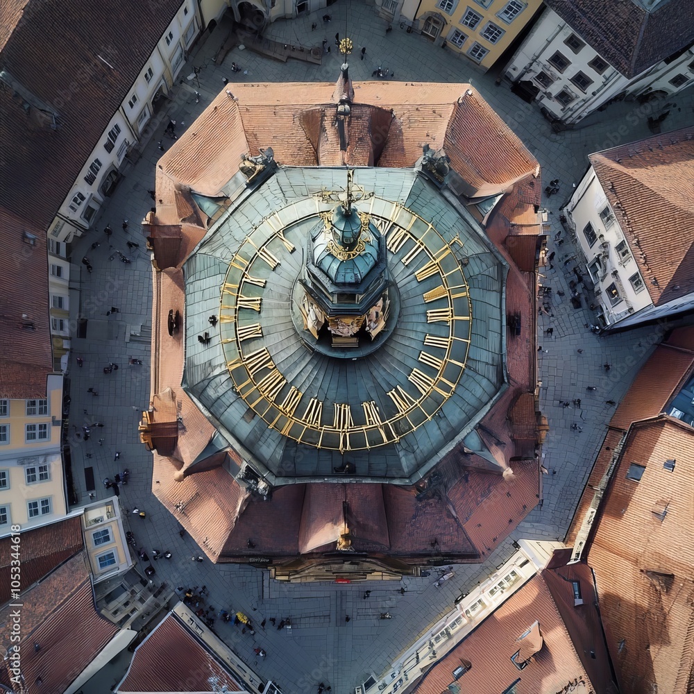 Obraz premium Mount Schlossberg from above