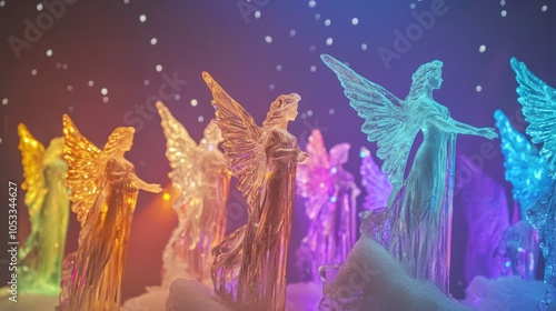 Enchanting Frozen Sculptures of Mystical Angels