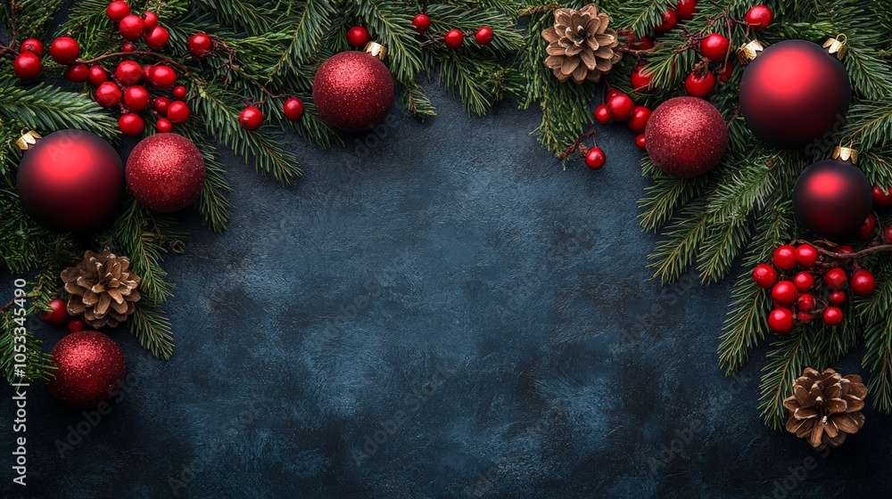 Christmas decoration background with space for text Christmas decoration background with space for text