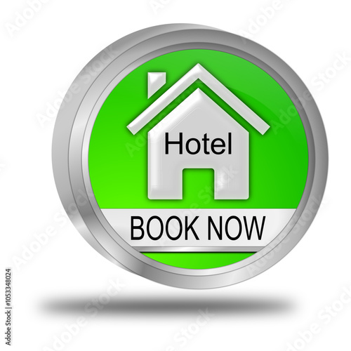 Buy now Hotel Button - 3D illustration