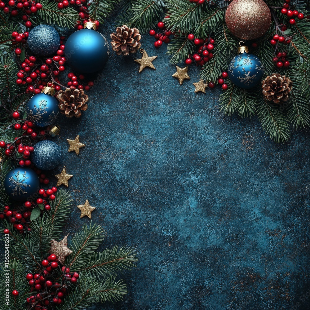 Christmas decoration background with space for text Christmas decoration background with space for text