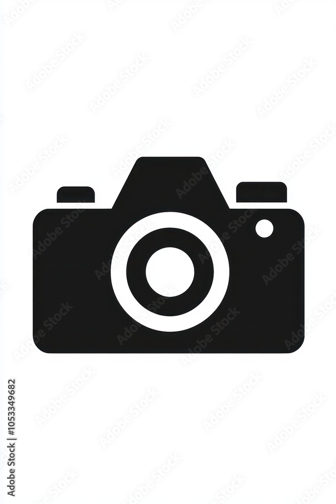 Video camera icon in glyph design, designed for simplicity in film and media. Video camera icon in glyph design, designed for simplicity in film and media.