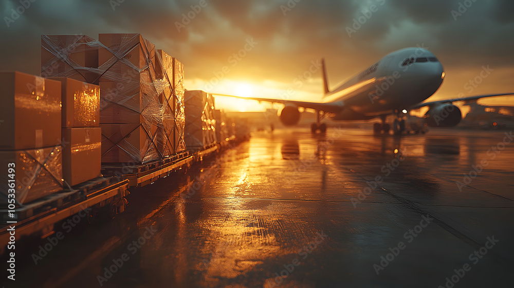 Realistic Shot of a Cargo Plane Unloading Boxes and Pallets from Its Open Hatch at an Airport – Highlighting Global Logistics, Air Freight Operations, and the Efficiency of Supply Chain Management
Realistic Shot of a Cargo Plane Unloading Boxes and Pallets from Its Open Hatch at an Airport – Highlighting Global Logistics, Air Freight Operations, and the Efficiency of Supply Chain Management