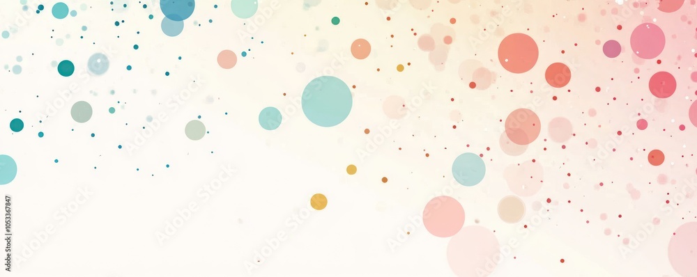 A soft, abstract design featuring colorful circles against a light background. A soft, abstract design featuring colorful circles against a light background.