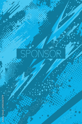 Soccer jersey design for sublimation. 
Abstract background with sport pattern.