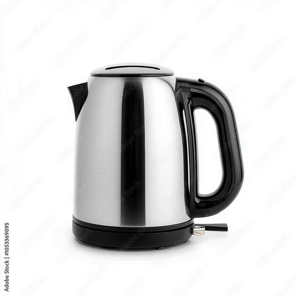 an electric kettle, kitchen appliance, modern design, stainless steel, isolated on white background an electric kettle, kitchen appliance, modern design, stainless steel, isolated on white background