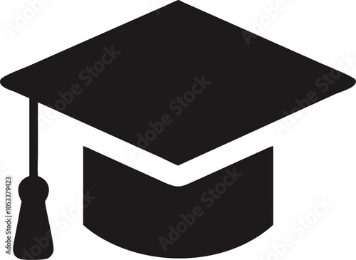 Education head icon vector art illustration