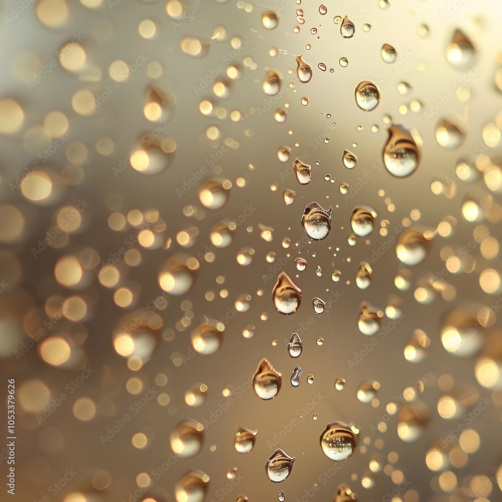 Captivating Macro Shot of Transparent Water Droplets on a Refreshing Surface Captivating Macro Shot of Transparent Water Droplets on a Refreshing Surface
