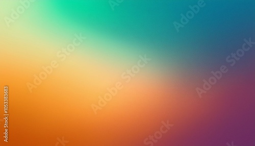 Abstract background, color #339966 and color #339999 gradient background with light leak and grainy texture.