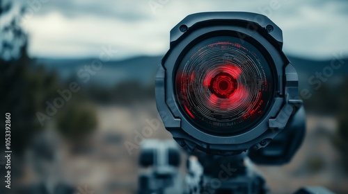 AI-powered defense systems analyzing threats controlling weaponry real-time. AI generated