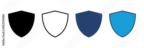 Free Download Shield icon vector. Protection icon vector. Security vector icon - GFXLoad