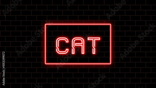 CAT のネオン文字