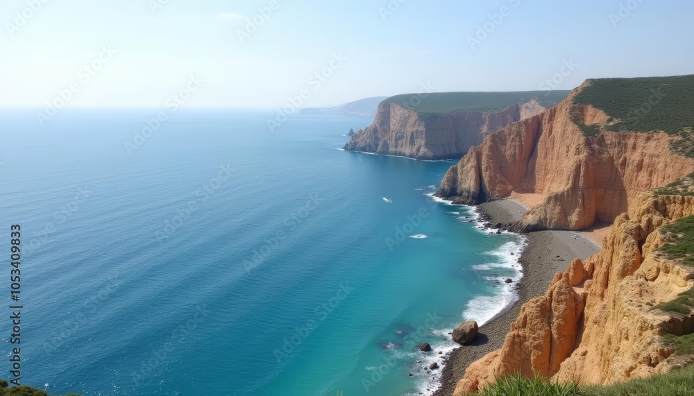 Aweinspiring coastal landscape perfect for adventure seekers Aweinspiring coastal landscape perfect for adventure seekers