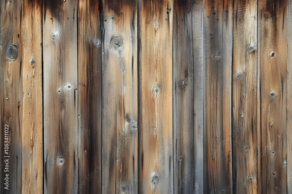 Fototapeta premium Wooden plank background, ideal for text overlay