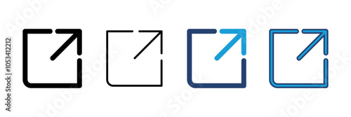 External link icon vector. link icon vector. hyperlink symbol