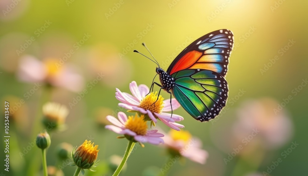 Butterflys delicate dance with natures beauty Butterflys delicate dance with natures beauty