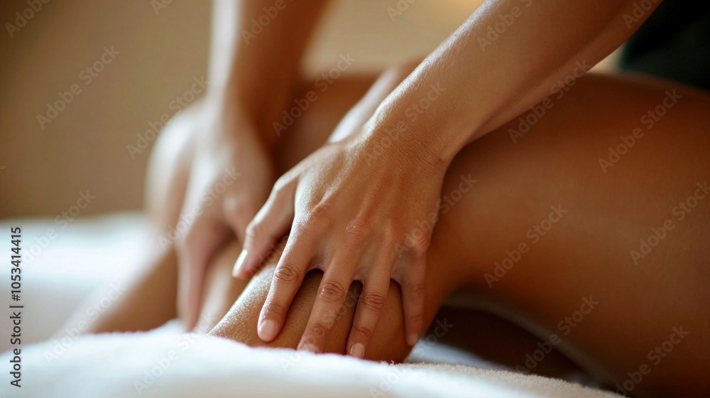 custom made wallpaper toronto digitalA person massaging their calf to ease muscle cramps and soreness.