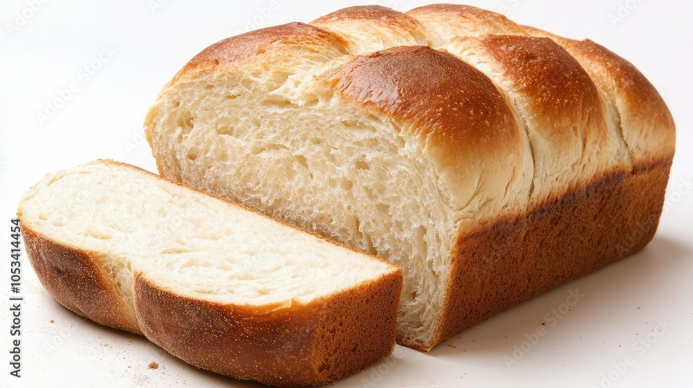 Freshly Baked Loaf of Bread with Crispy Crust Freshly Baked Loaf of Bread with Crispy Crust