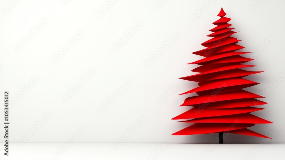 Christmas tree made of paper. tree is made up of many different colored circles, it is surrounded by white background. christmas tree made from ribbons winter decorations, copy space for text. Christmas tree made of paper. tree is made up of many different colored circles, it is surrounded by white background. christmas tree made from ribbons winter decorations, copy space for text.