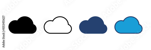 cloud icon vector. cloud vector icon