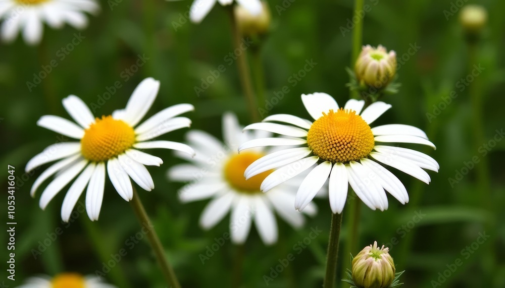 Blooming Joy A Field of White and Yellow Daisies Blooming Joy A Field of White and Yellow Daisies