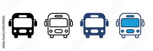 Bus icon vector. bus vector icon