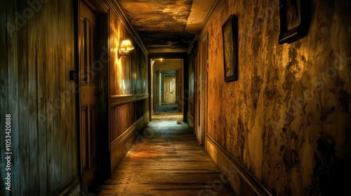 Wallpaper Mural Dramatic Passage in Dimly Lit Environment Torontodigital.ca