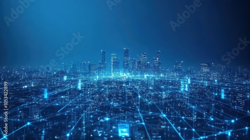 Wallpaper Mural 5G, 6G, Big data wireless network, high speed internet, cloud computing or connect diagram technology, Data storage, service, synchronize, online, financial, Connectivity global, smart city, Gen AI Torontodigital.ca