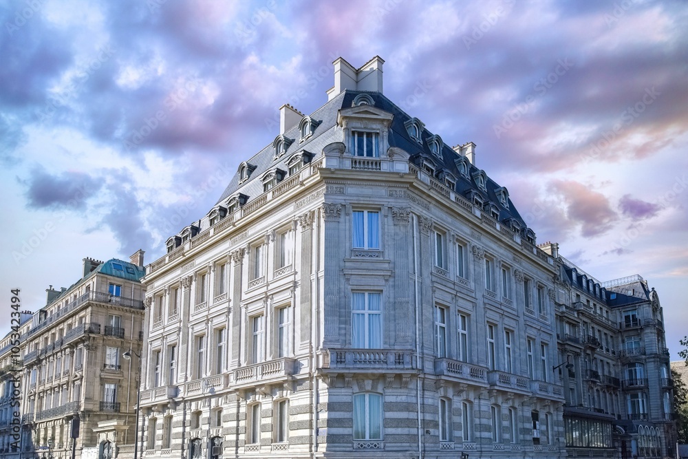 Fototapeta premium Paris, beautiful facades 