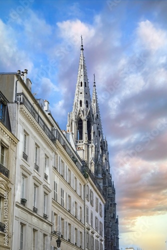 Paris, the Sainte-Clotilde basilica
 photo