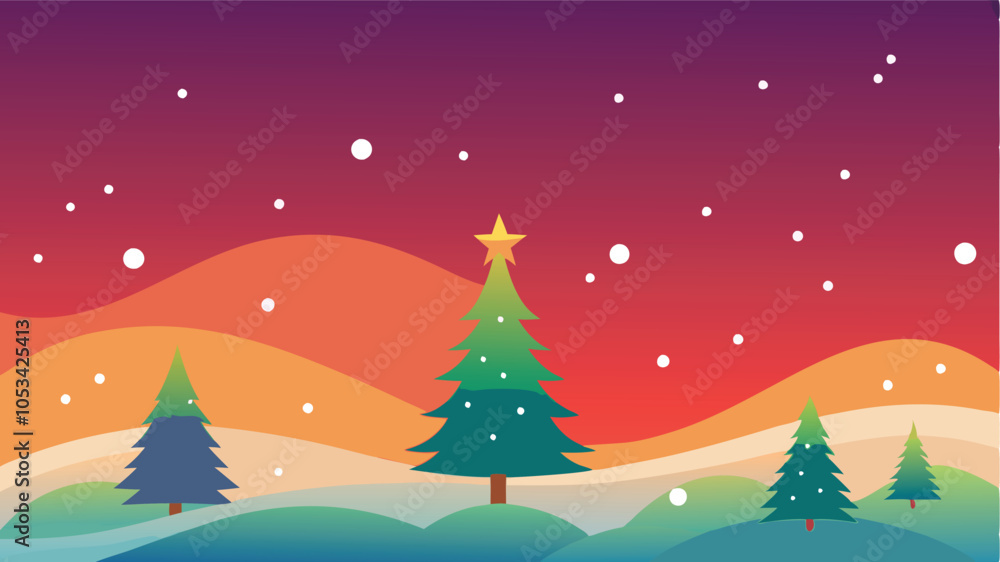 Fototapeta premium Subtle Gradient Christmas Background for Festive Designs