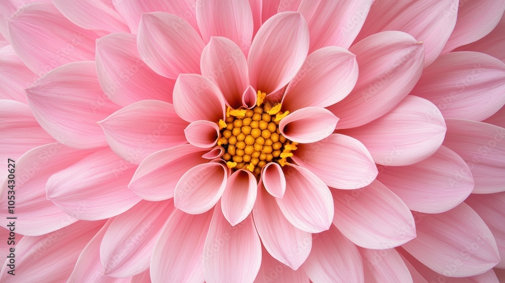 Fototapeta premium Delicate Pink Dahlia Flower Close-Up Image