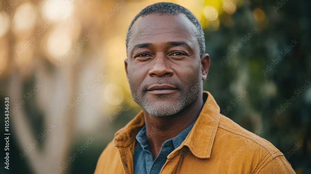 Middle-aged South African man with casual attire and a confident look. Middle-aged South African man with casual attire and a confident look.