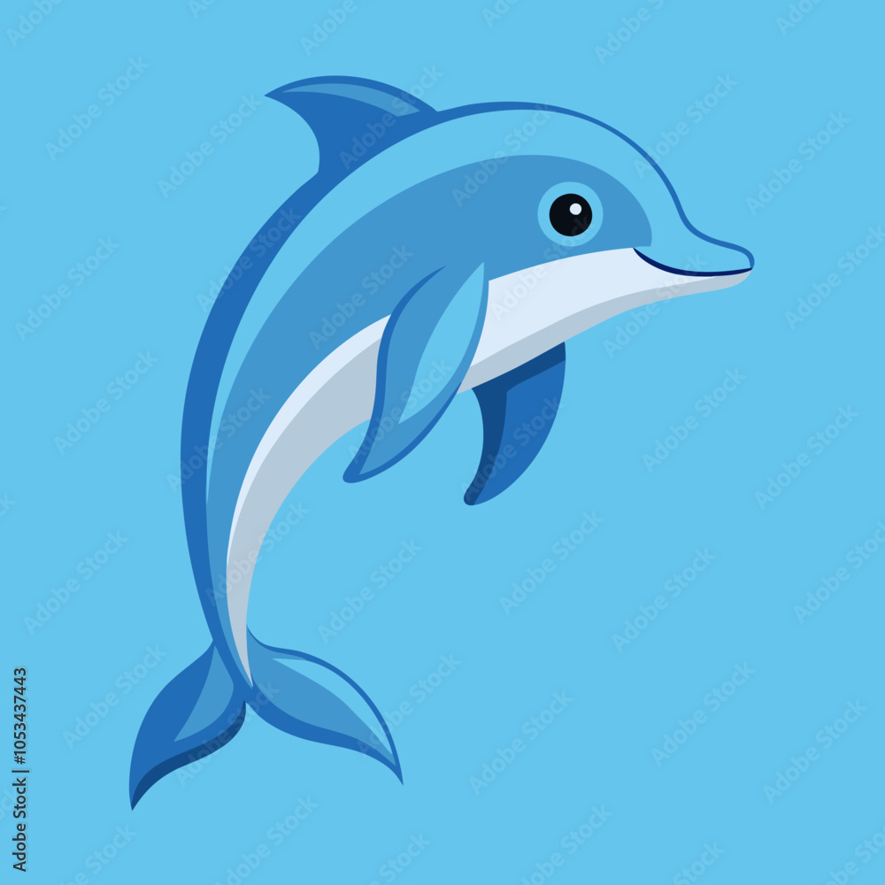 Obraz premium dolphin jumping isolated on white