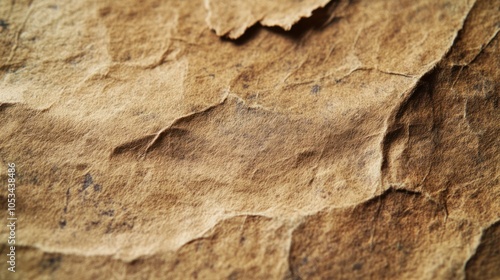 A gritty brown concrete background with prominent cracks and worn-out surface perfect for creating